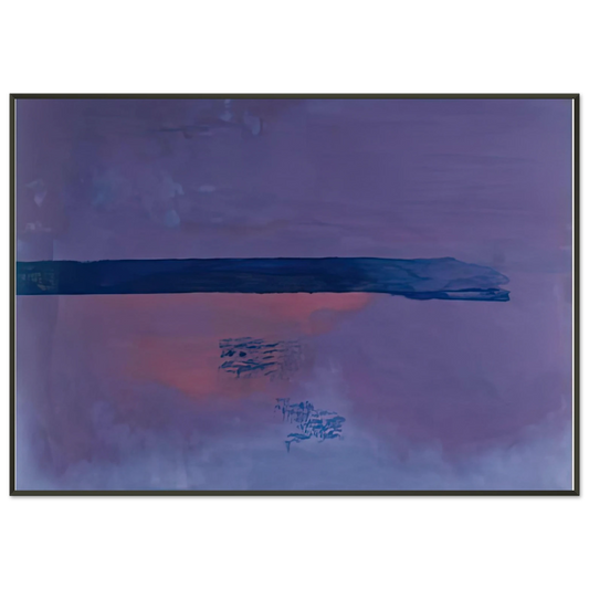 Helen Frankenthaler  Ebbing 2002 Framed Art Print  - Aluminum Frame - 21x29.7 cm / 8x12"