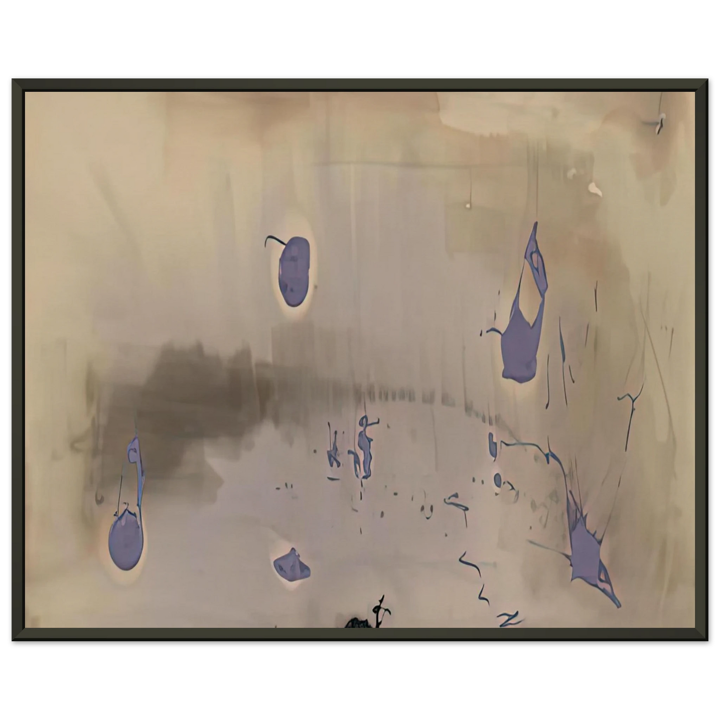 Helen Frankenthaler  Sacrifice Decision 1981 Framed Art Print  - Aluminum Frame - 70x100 cm / 28x40 inches