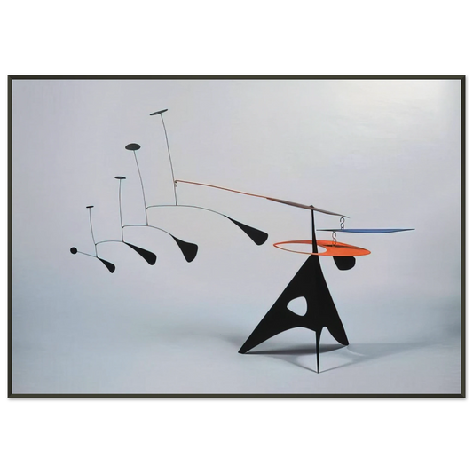 Alexander Calder  BLUE FEATHER 1948 Framed Art Print  - Aluminum Frame - 21x29.7 cm / 8x12"