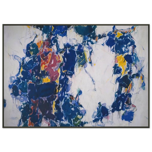 Sam Francis  Around the Blues Framed Art Print  - Aluminum Frame - 21x29.7 cm / 8x12"