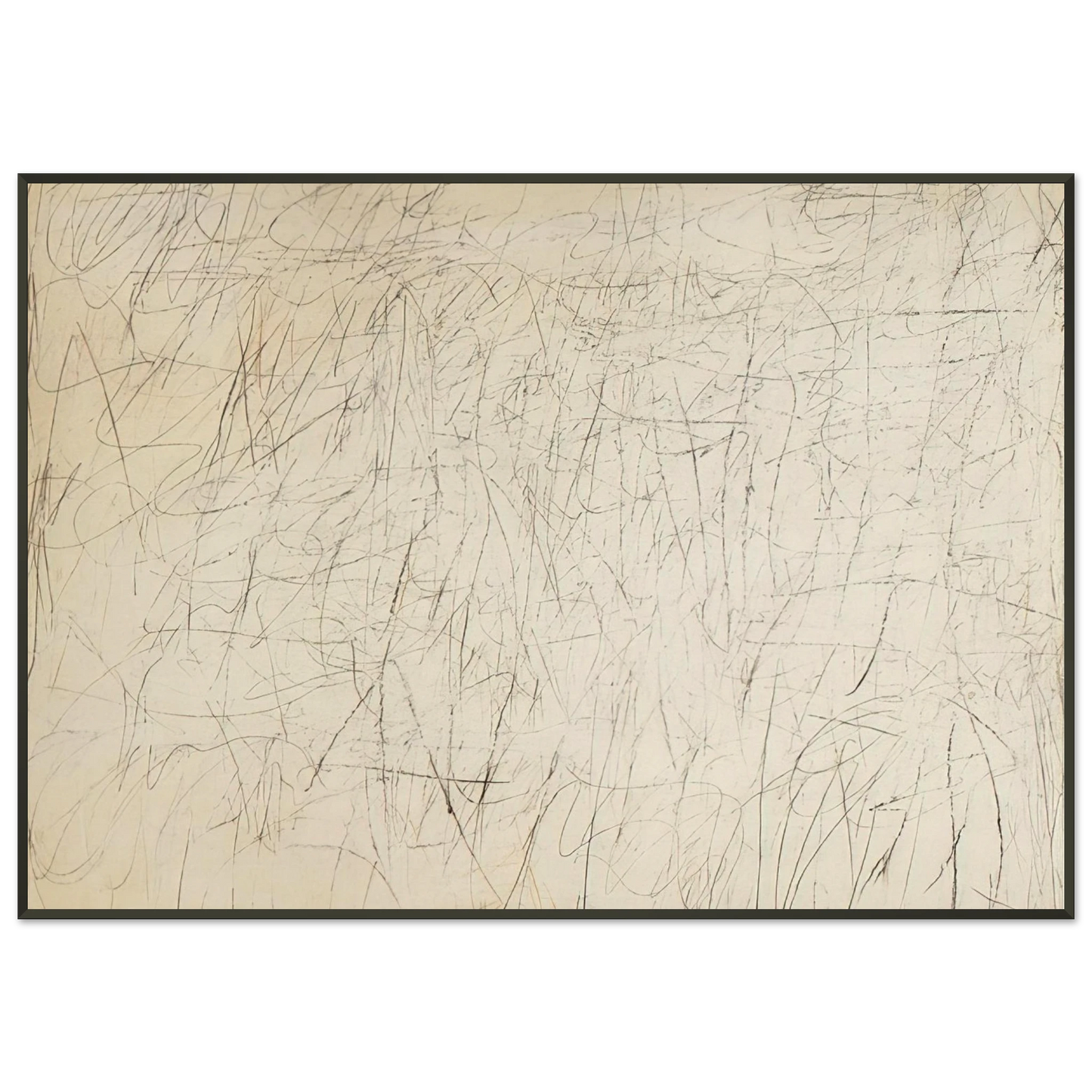 Cy Twombly  The Geeks Framed Art Print  - Aluminum Frame - 21x29.7 cm / 8x12"