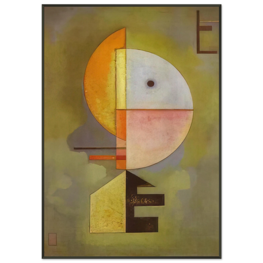 Wassily Kandinsky  UPWARD 1929 Framed Art Print  - Aluminum Frame - 21x29.7 cm / 8x12"