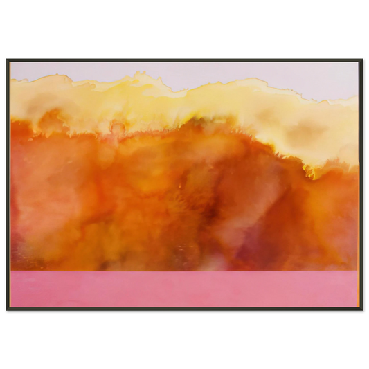 Ronnie Landfield  For John Keats  1978 Framed Art Print  - Aluminum Frame - 21x29.7 cm / 8x12"