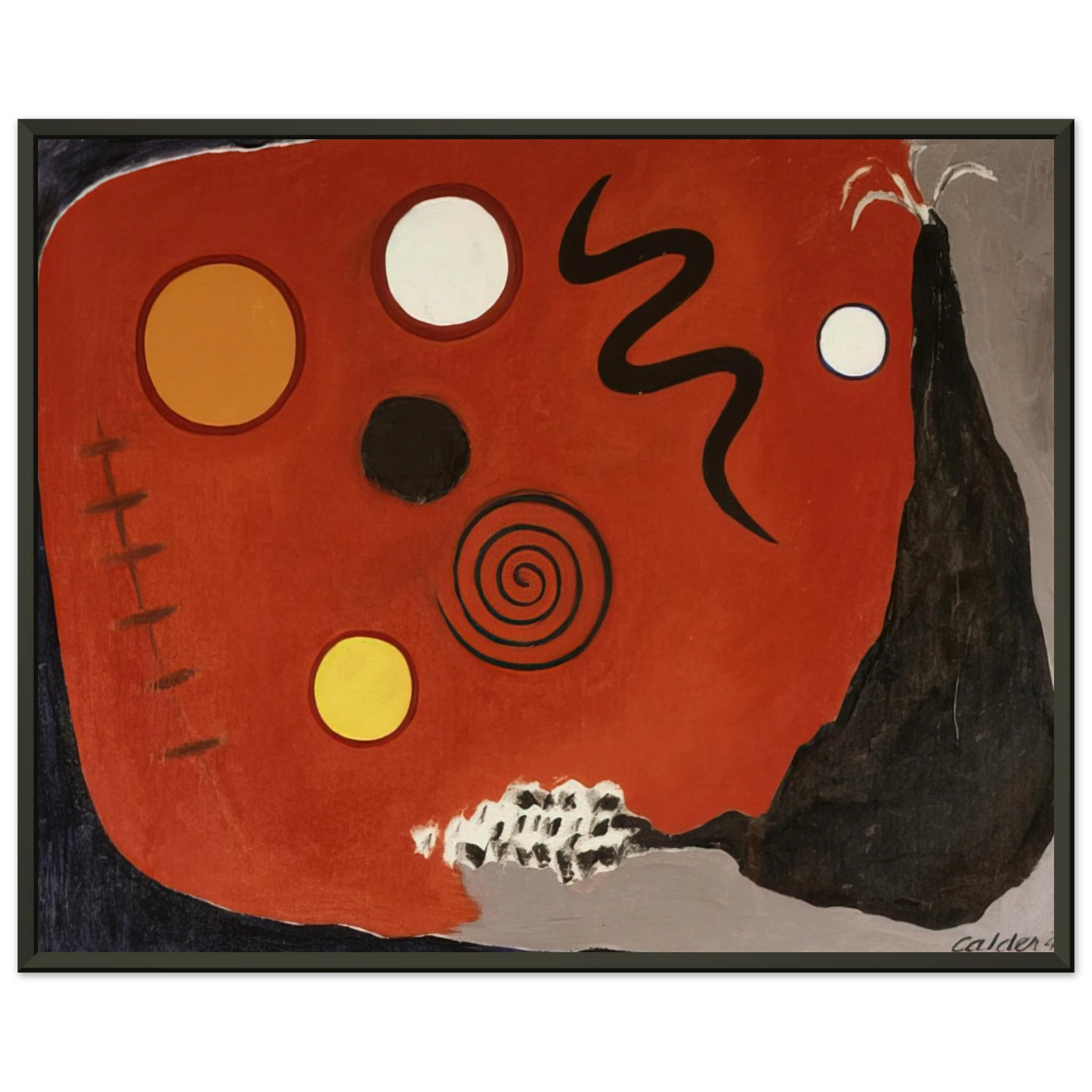 Alexander Calder  THE FUSE 1947 Framed Art Print  - Aluminum Frame - 60x80 cm / 24x32 inches