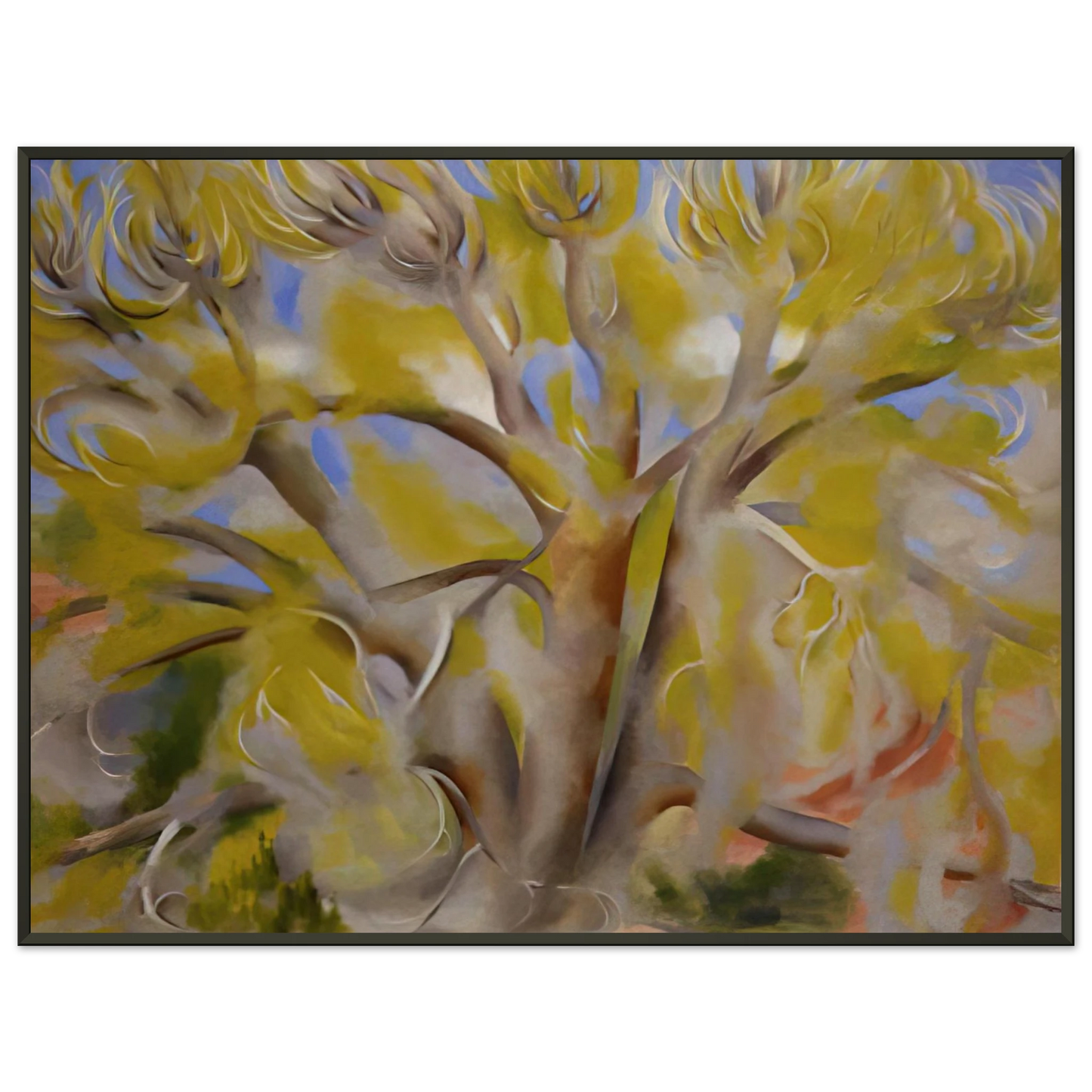 Georgia OKeeffe  Spring Tree No 1 Framed Art Print  - Aluminum Frame - 70x100 cm / 28x40 inches