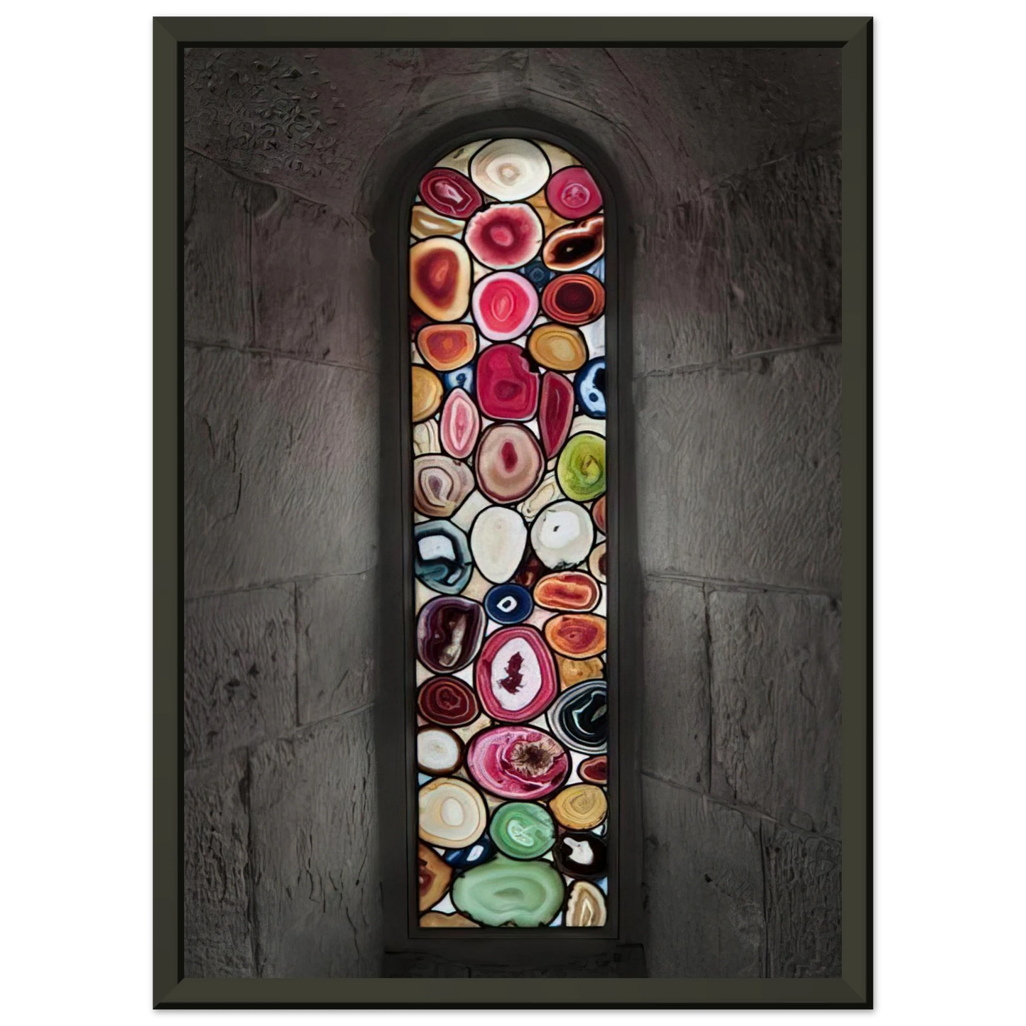 Sigmar Polke  AHATFENSTER 2009 2 Framed Art Print  - Aluminum Frame - 40x50 cm / 16x20 inches