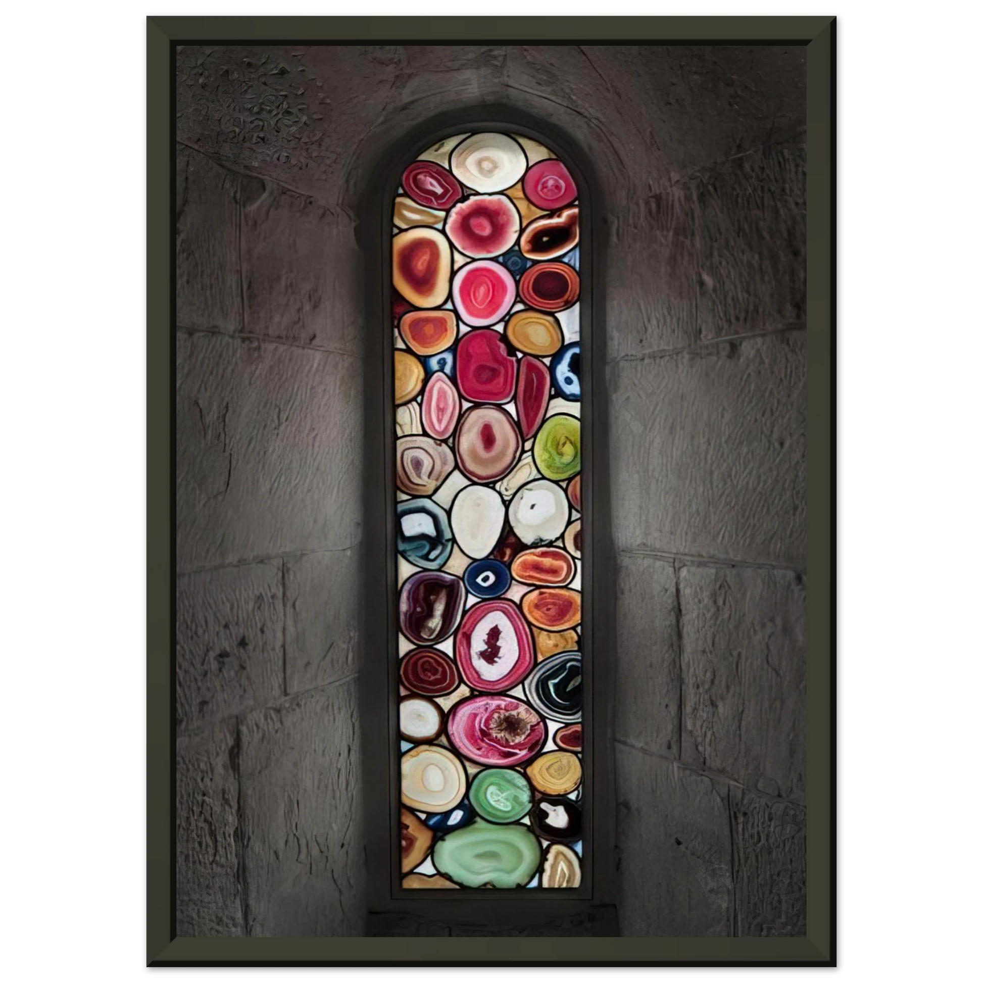 Sigmar Polke  AHATFENSTER 2009 2 Framed Art Print  - Aluminum Frame - 40x50 cm / 16x20 inches