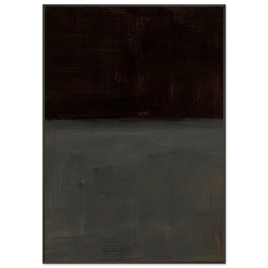 Mark Rothko  Untitled brown and gray  1969 Framed Art Print  - Aluminum Frame - 21x29.7 cm / 8x12"