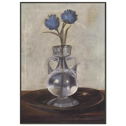 Salvador Dali  THE VASE OF CORNFLOWERS Framed Art Print  - Aluminum Frame - 21x29.7 cm / 8x12"