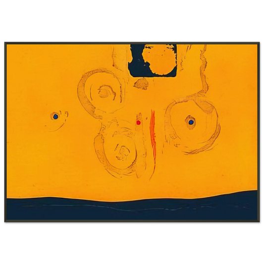 Helen Frankenthaler  Plaza Real  1988 Framed Art Print  - Aluminum Frame - 21x29.7 cm / 8x12"