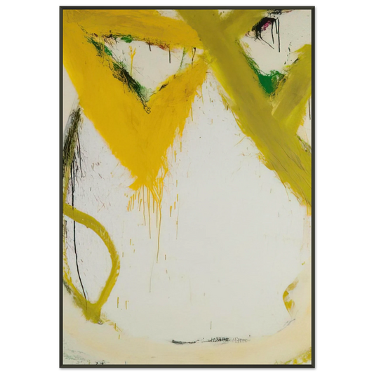 Norman Bluhm  Butte  1967 Framed Art Print  - Aluminum Frame - 21x29.7 cm / 8x12"