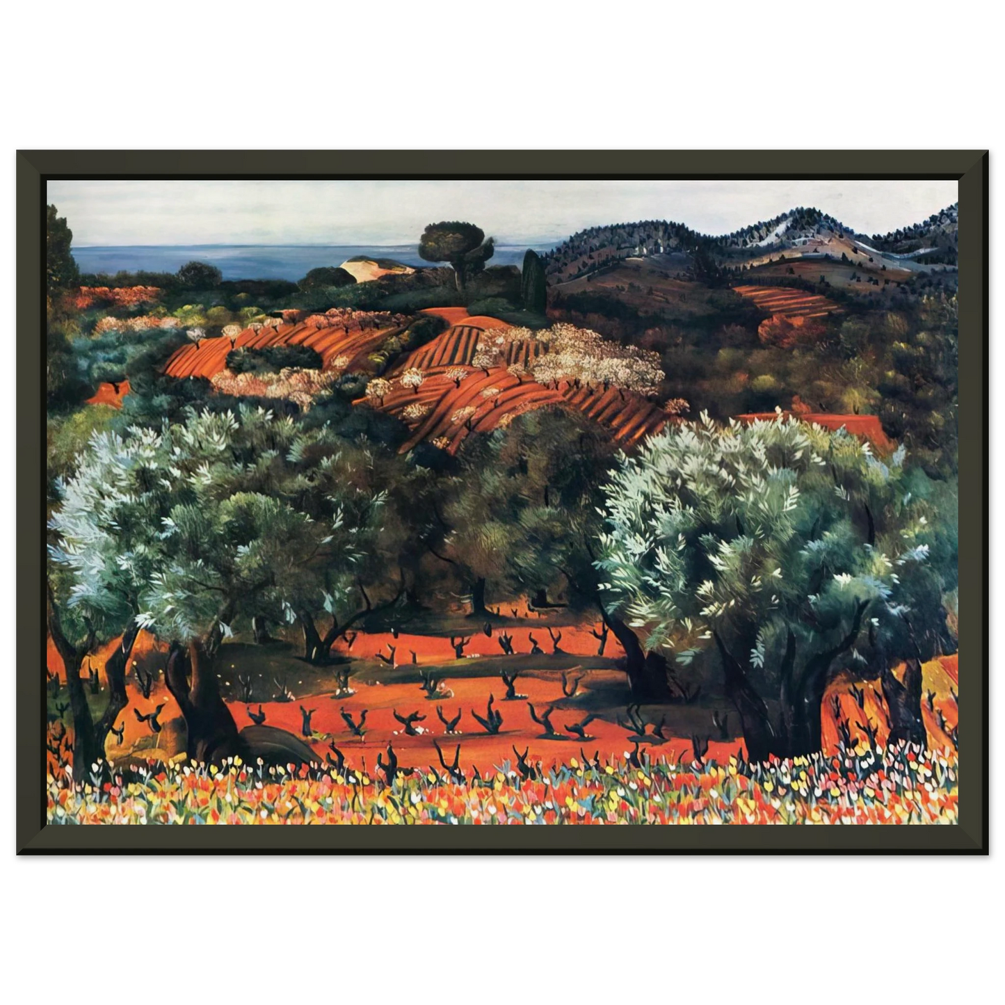 Moise Kisling  NOT IDENTIFIED 15 Framed Art Print  - Aluminum Frame - 70x100 cm / 28x40 inches