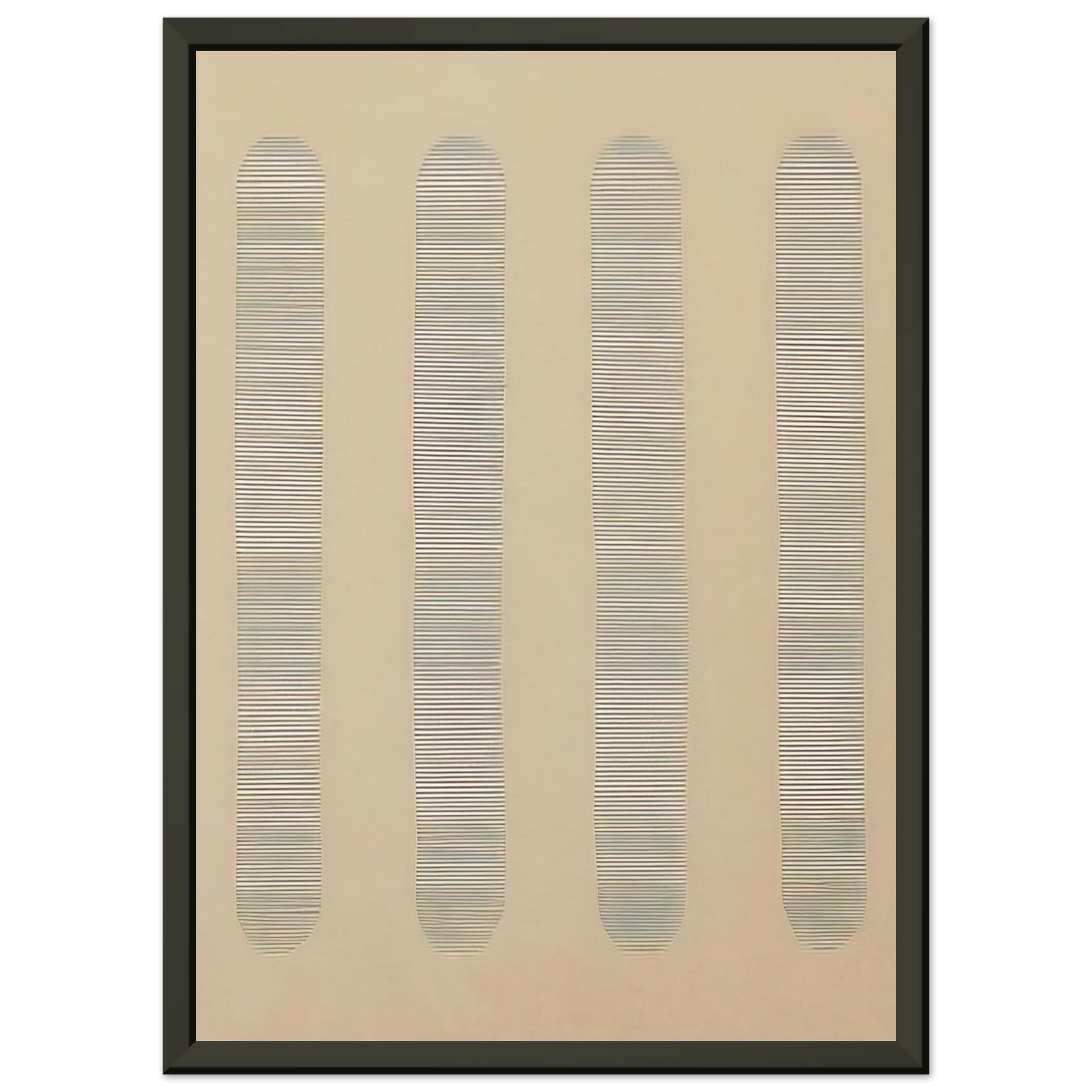 Agnes Martin  Columns Framed Art Print  - Aluminum Frame - 40x50 cm / 16x20 inches