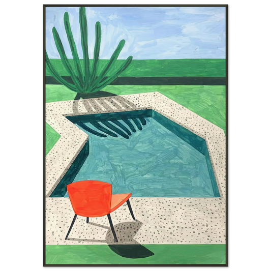 David Hockney  David Hockney Framed Art Print  - Aluminum Frame - 21x29.7 cm / 8x12"
