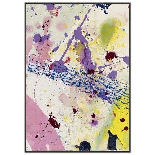 Sam Francis  Untitled  SF 90342  Framed Art Print  - Aluminum Frame - 21x29.7 cm / 8x12"