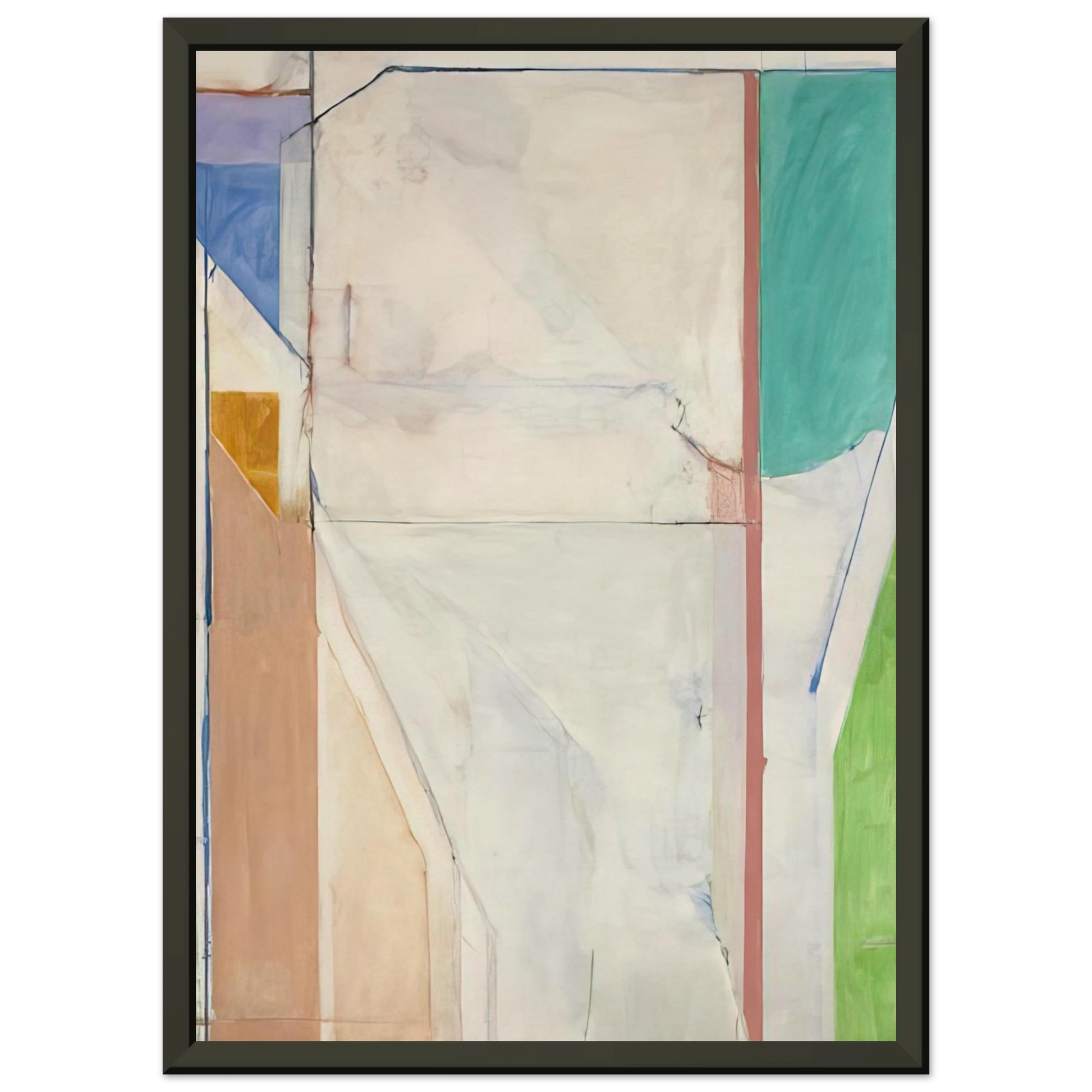 Richard Diebenkorn  Ocean Park 43 Framed Art Print  - Aluminum Frame - 40x50 cm / 16x20 inches