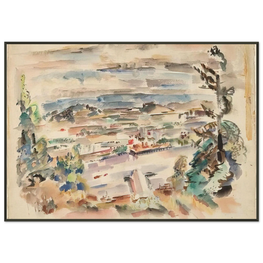 Mark Rothko  Untitled  1929 Framed Art Print  - Aluminum Frame - 21x29.7 cm / 8x12"