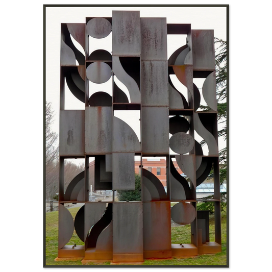 Louise Nevelson  ATMOSPHERE AND ENVIRONMENT X 1969 Framed Art Print  - Aluminum Frame - 21x29.7 cm / 8x12"