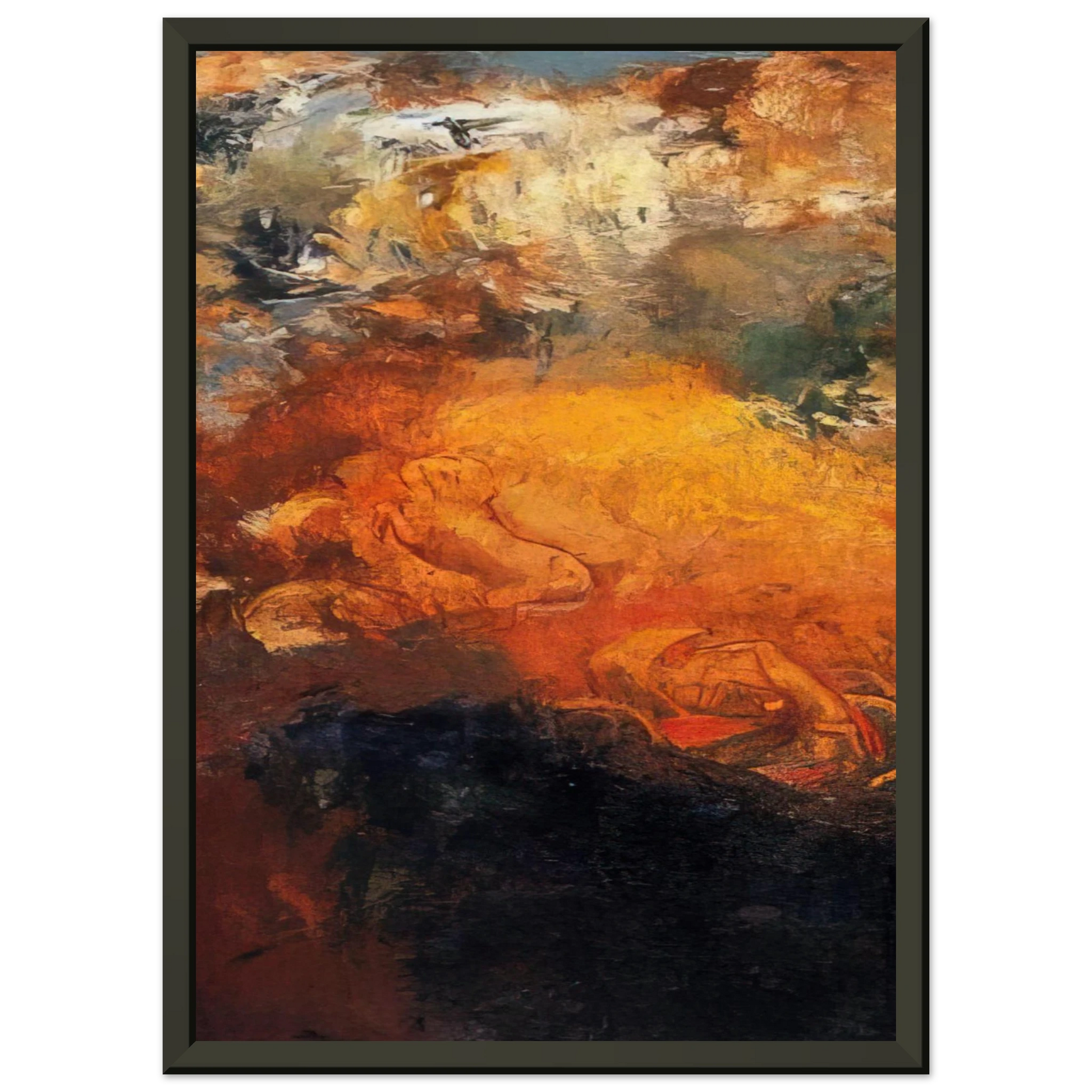 Odilon Redon  APOLLO S CHARIOT Framed Art Print  - Aluminum Frame - 70x100 cm / 28x40 inches