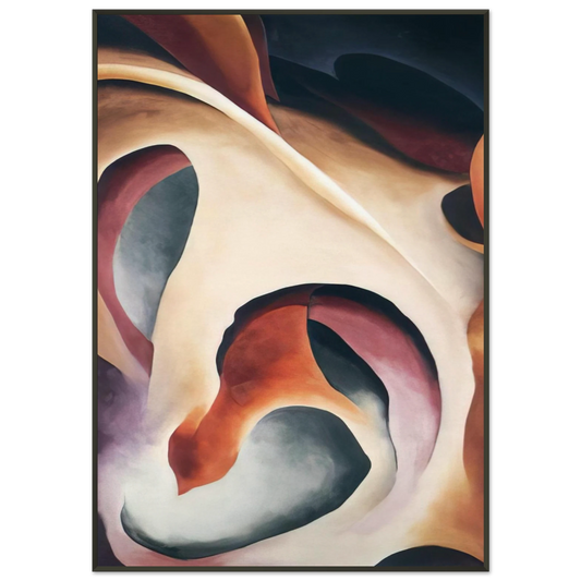 Georgia OKeeffe  Leaf Motif 2 Framed Art Print  - Aluminum Frame - 21x29.7 cm / 8x12"