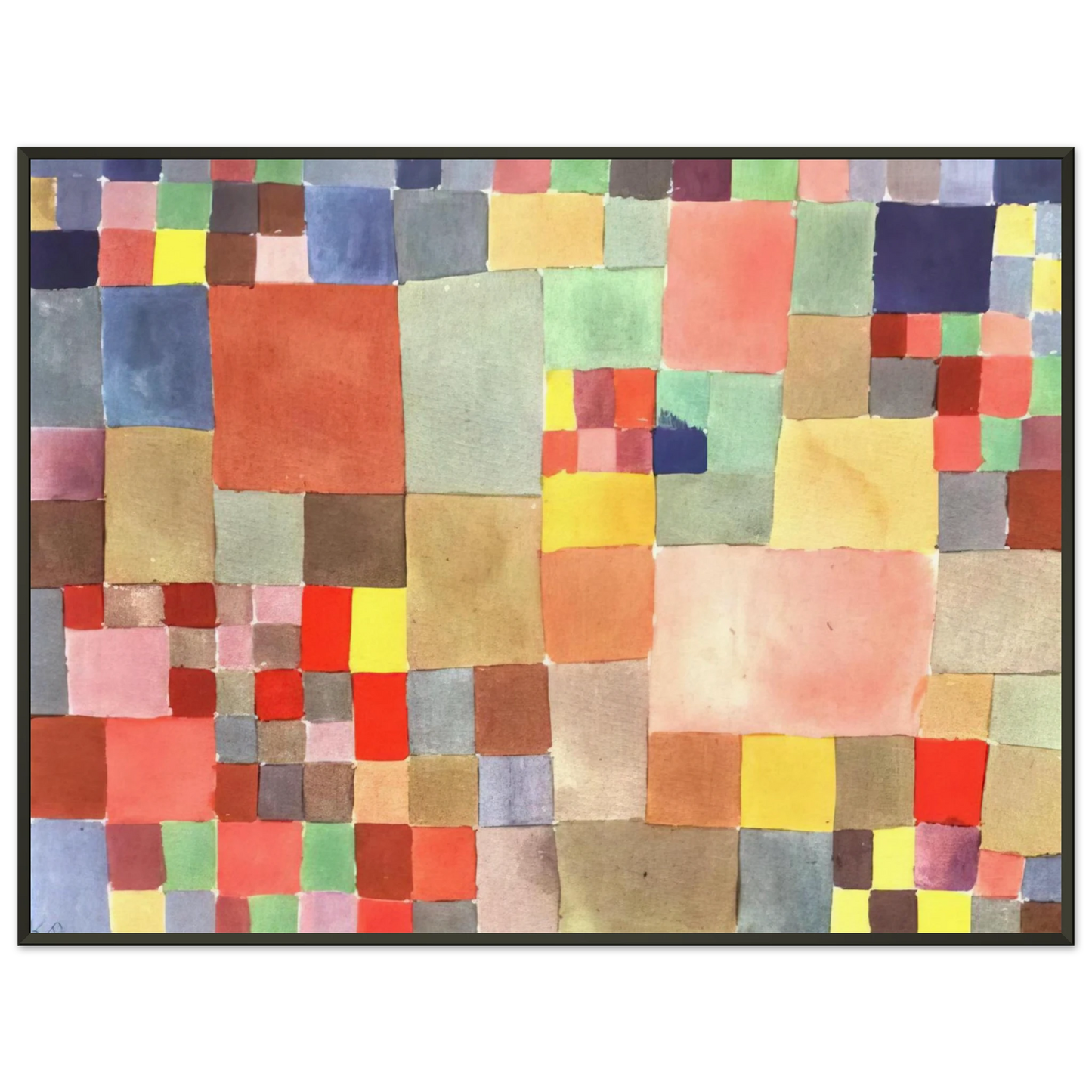 Paul Klee  FLORA ON SAND 1927 Framed Art Print  - Aluminum Frame - 70x100 cm / 28x40 inches