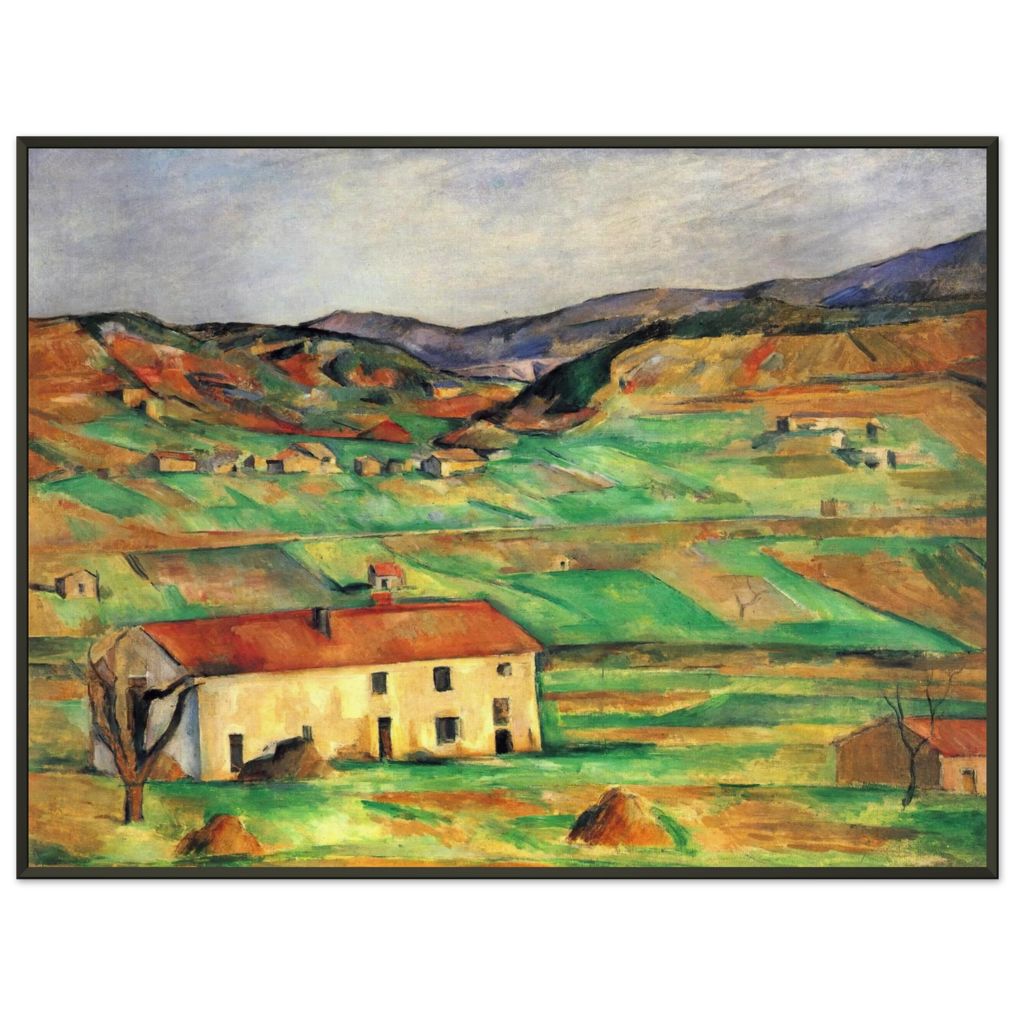 Paul Cezanne  Gardanne Framed Art Print  - Aluminum Frame - 40x50 cm / 16x20 inches