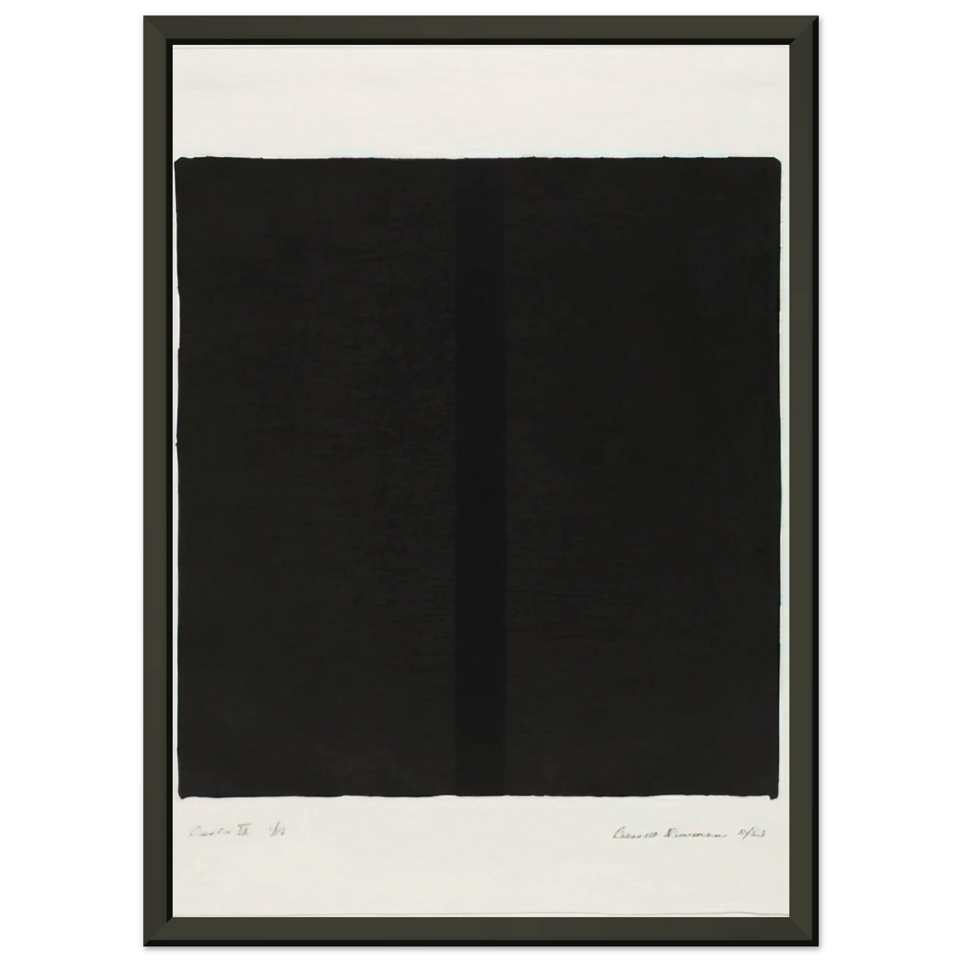 Barnett Newman  Canto IV Framed Art Print  - Aluminum Frame - 70x100 cm / 28x40 inches