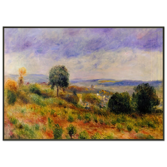 PierreAuguste Renoir  Landscape Auvers sur Oise Framed Art Print  - Aluminum Frame - 21x29.7 cm / 8x12"