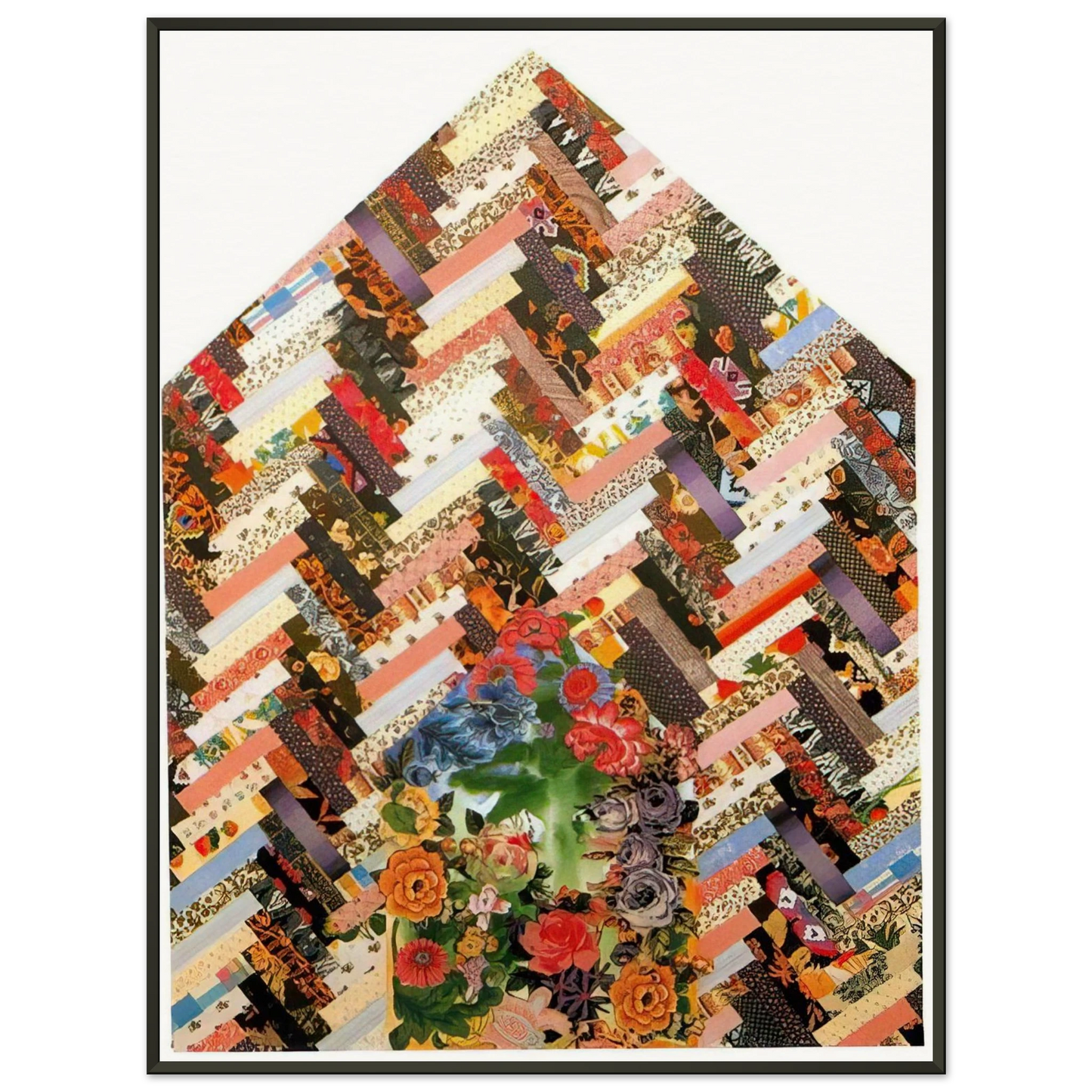 Miriam Schapiro  New Harmony B  PD Pattern and Decoration Framed Art Print  - Aluminum Frame - 40x50 cm / 16x20 inches