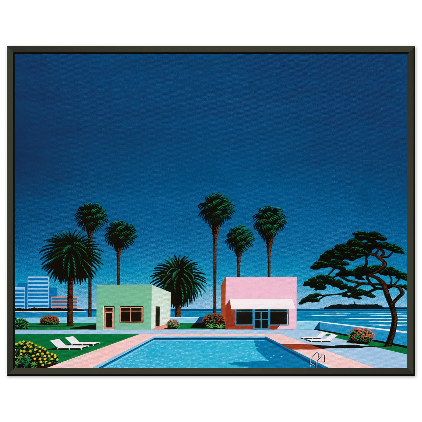 Hiroshi Nagai  Pacific Breeze Framed Art Print  - Aluminum Frame - 60x80 cm / 24x32 inches