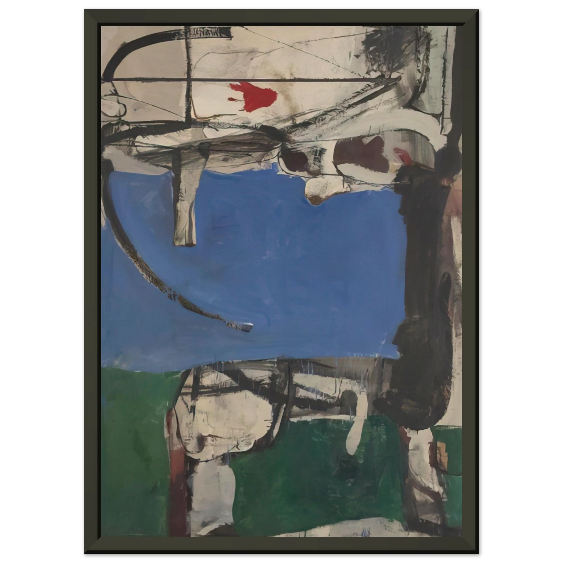 Richard Diebenkorn  Urbana 2 The Archer Framed Art Print  - Aluminum Frame - 40x50 cm / 16x20 inches
