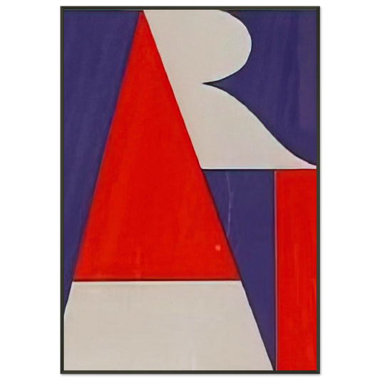 Robert Indiana  The American Art Framed Art Print  - Aluminum Frame - 21x29.7 cm / 8x12"