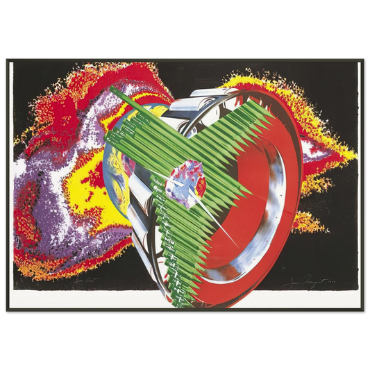 James Rosenquist  Space Dust Framed Art Print  - Aluminum Frame - 21x29.7 cm / 8x12"