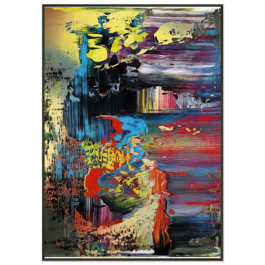 Gerhard Richter  ABSTRACT PICTURE 1 Framed Art Print  - Aluminum Frame - Default Title