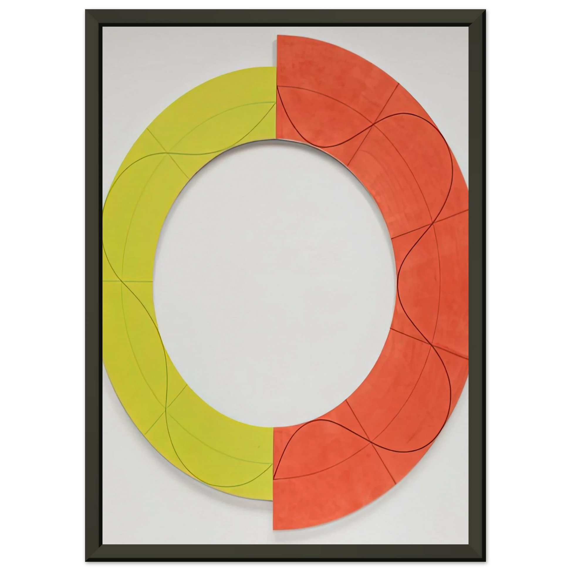 Robert Mangold  SPLIT RING IMAGE 1 2009 Framed Art Print  - Aluminum Frame - 60x80 cm / 24x32 inches