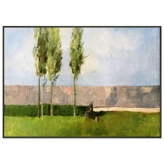 Odilon Redon  THE MEADOW Framed Art Print  - Aluminum Frame - 21x29.7 cm / 8x12"