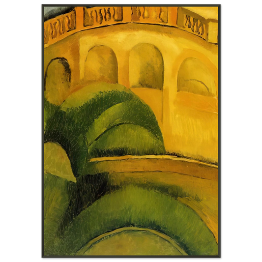 Raoul Dufy  ARCADES AT L ESTAQUE 1908 Framed Art Print  - Aluminum Frame - 21x29.7 cm / 8x12"