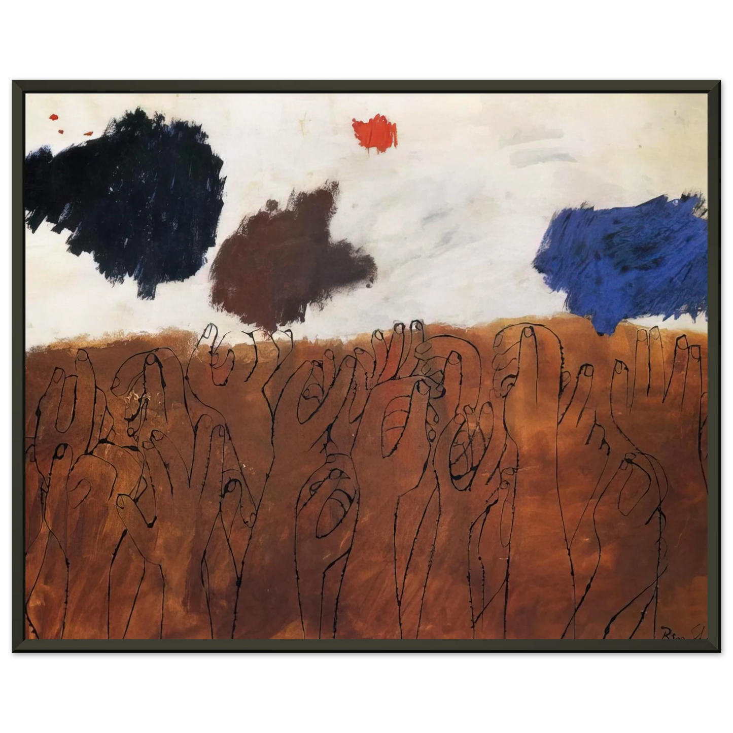 Ben Shahn  NOT DETECTED 29 Framed Art Print  - Aluminum Frame - 60x80 cm / 24x32 inches