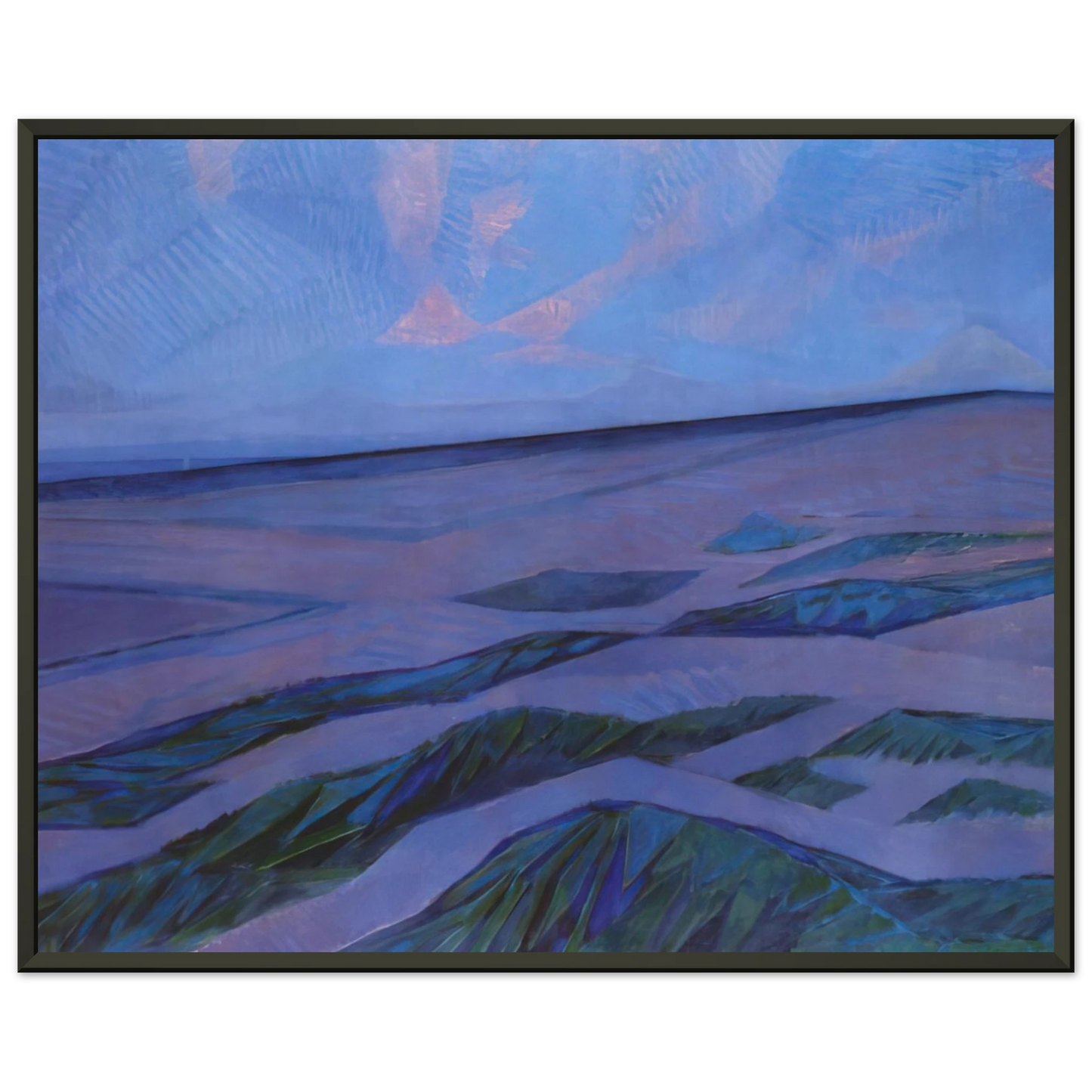 Piet Mondrian  Dune Landscape Framed Art Print  - Aluminum Frame - 70x100 cm / 28x40 inches