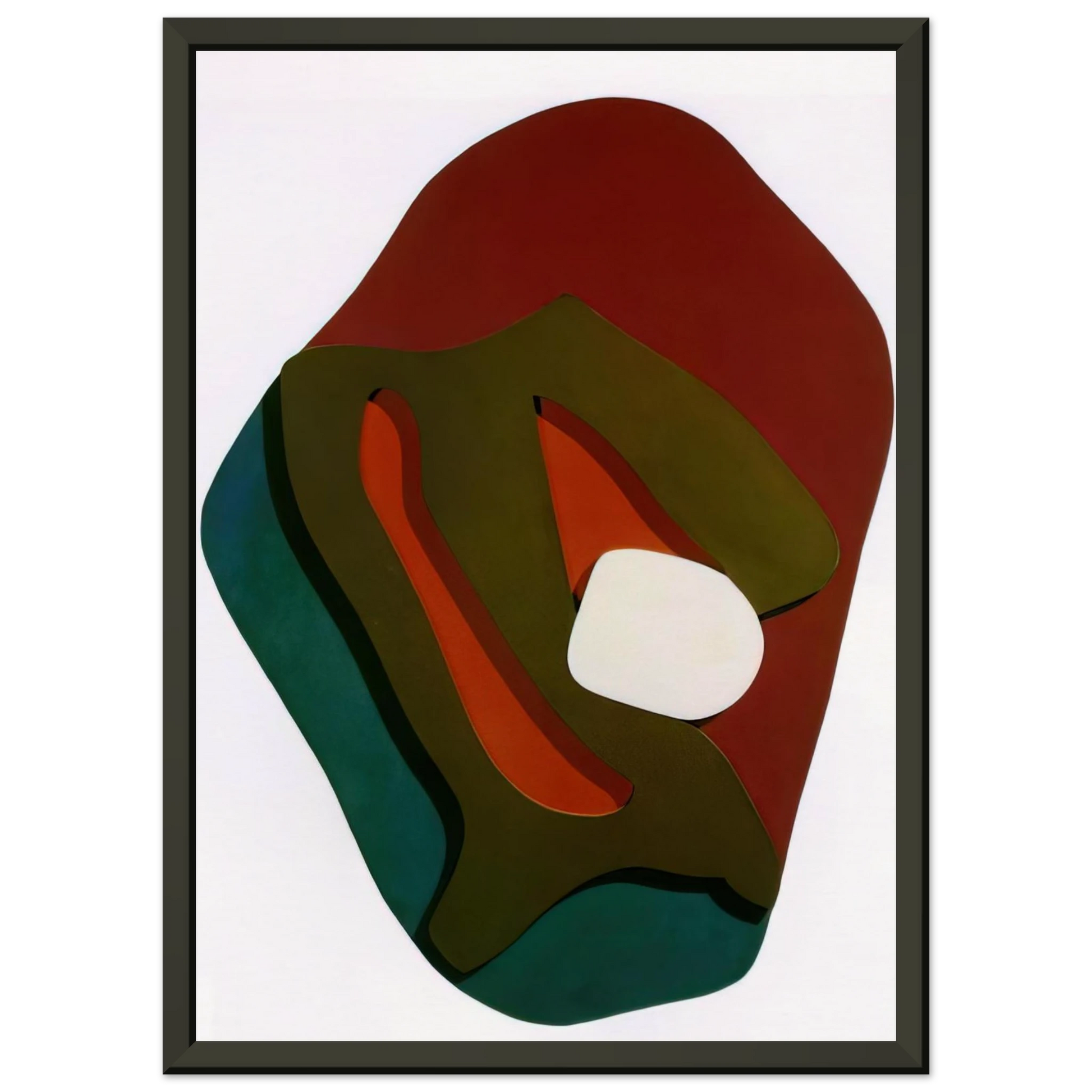 Jean Arp  Terrestrial Forest Form Framed Art Print  - Aluminum Frame - 40x50 cm / 16x20 inches