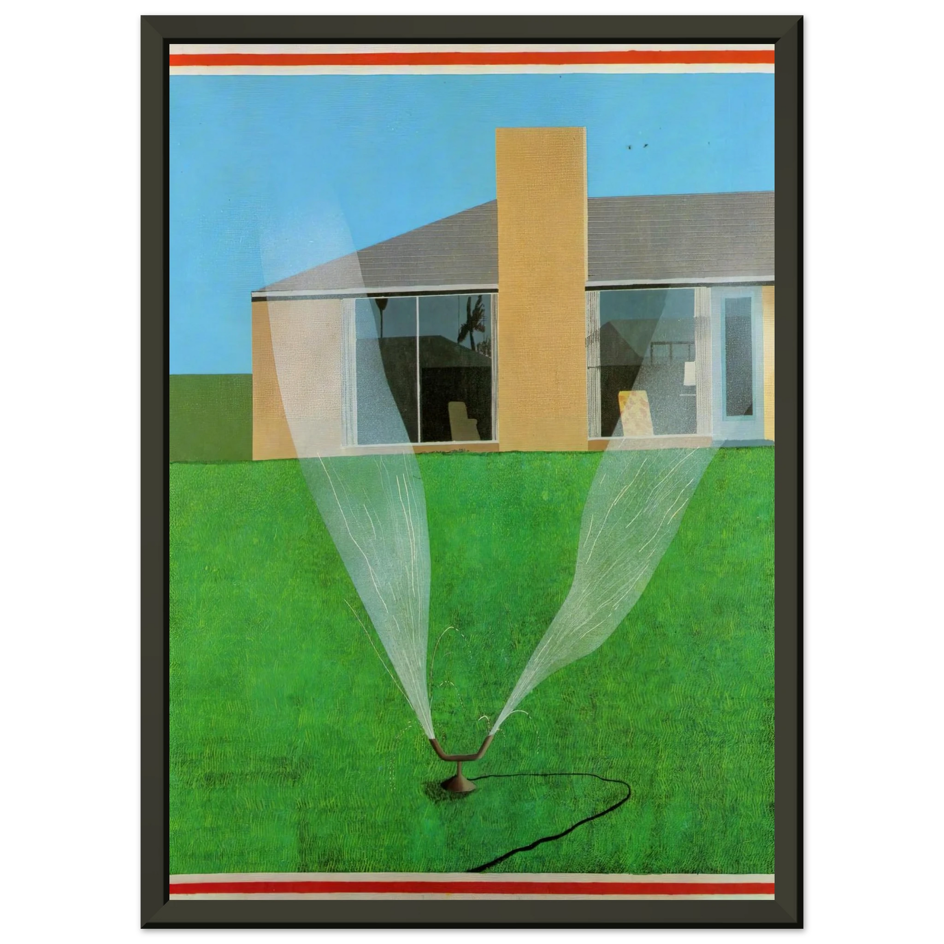 David Hockney  David Hockney Framed Art Print  - Aluminum Frame - 60x80 cm / 24x32 inches