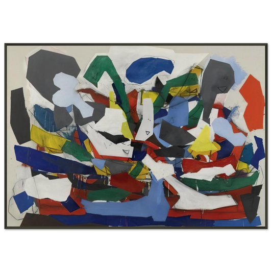 Robert Goodnough  Adventure II  1963 Framed Art Print  - Aluminum Frame - 21x29.7 cm / 8x12"