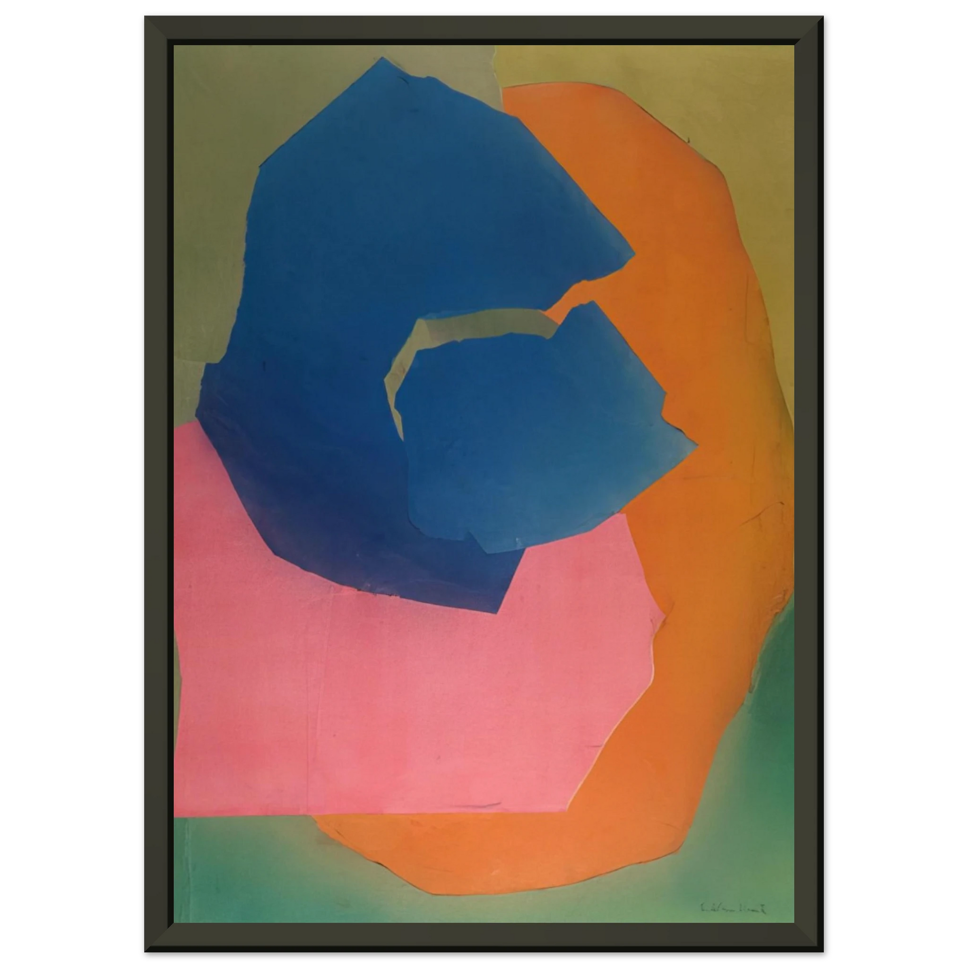 Esteban Vicente  KALANI HAWAII 1969 Framed Art Print  - Aluminum Frame - 70x100 cm / 28x40 inches