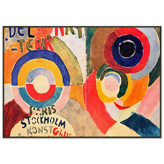Sonia Delaunay  MODERNISM Framed Art Print  - Aluminum Frame - 21x29.7 cm / 8x12"
