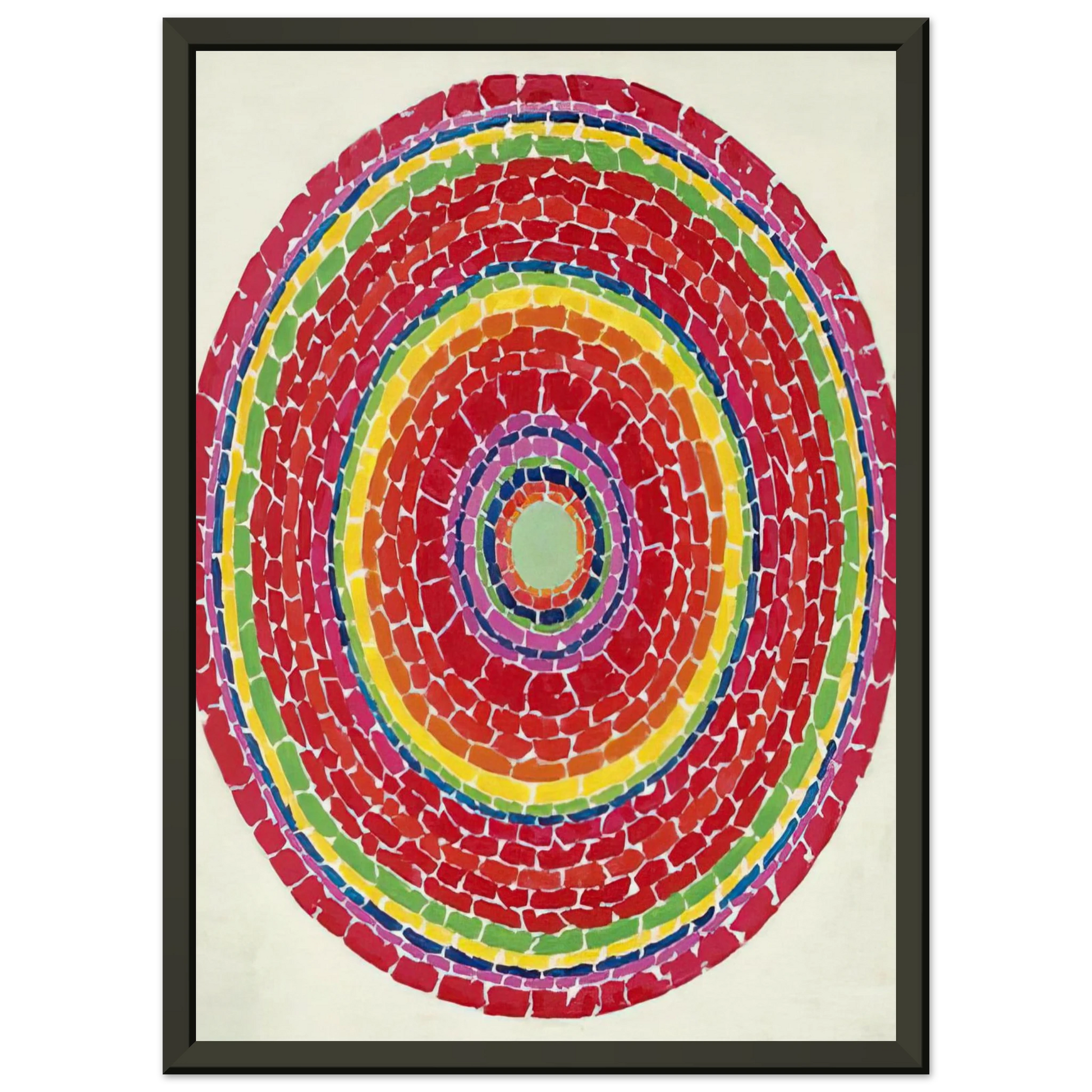 Alma Woodsey Thomas  SPRINGTIME IN WASHINGTON 1971 Framed Art Print  - Aluminum Frame - 40x50 cm / 16x20 inches