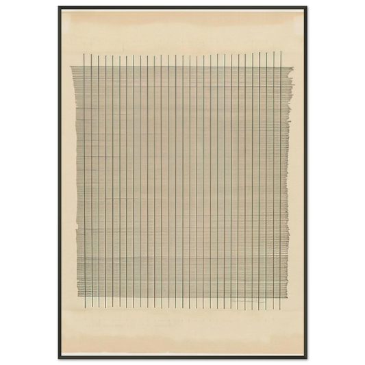 Agnes Martin  Tremolo Framed Art Print  - Aluminum Frame - 21x29.7 cm / 8x12"