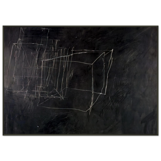 Cy Twombly  Night Watch Framed Art Print  - Aluminum Frame - 21x29.7 cm / 8x12"