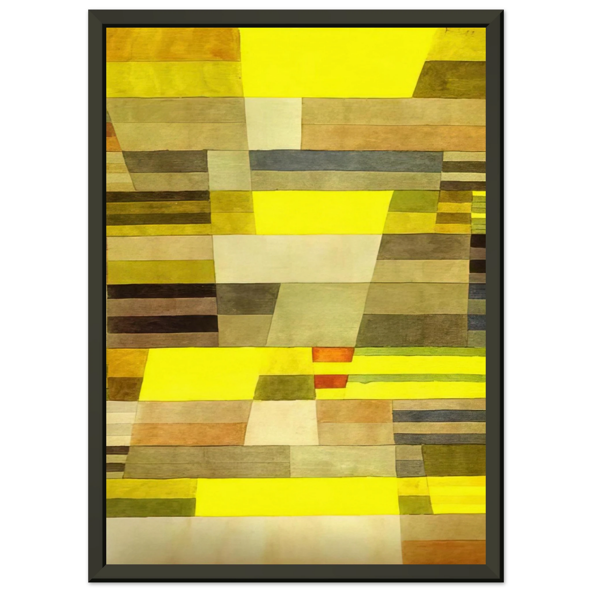 Paul Klee  MONUMENT 1929 Framed Art Print  - Aluminum Frame - 70x100 cm / 28x40 inches