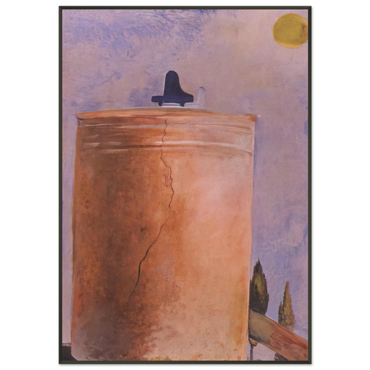 Salvador Dali  TOWER Framed Art Print  - Aluminum Frame - 21x29.7 cm / 8x12"