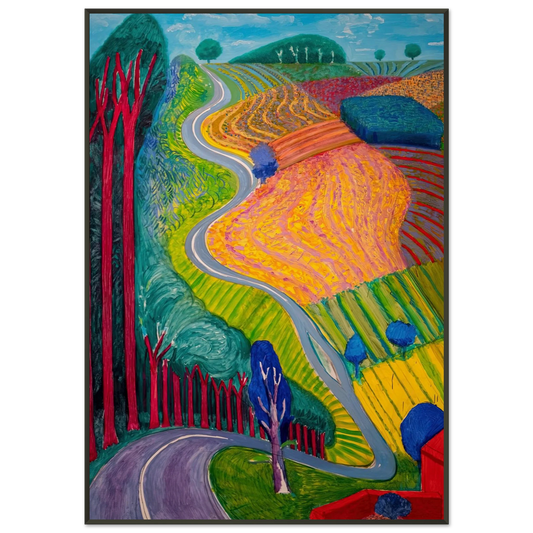 David Hockney  David Hockney Framed Art Print  - Aluminum Frame - 21x29.7 cm / 8x12"